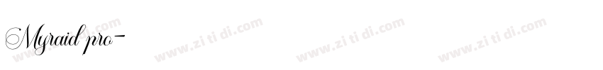Myraid pro字体转换